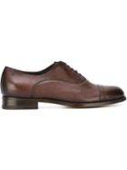 Santoni Classic Oxford Shoes, Men's, Size: 44, Brown, Calf Leather/leather