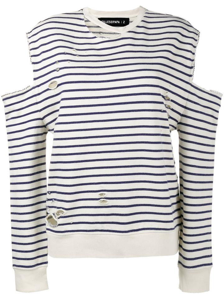 Filles A Papa - Hope Swarovski Embellished Sweater - Women - Cotton/swarovski Crystal - 3, Women's, White, Cotton/swarovski Crystal