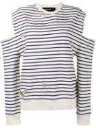 Filles A Papa - Hope Swarovski Embellished Sweater - Women - Cotton/swarovski Crystal - 3, Women's, White, Cotton/swarovski Crystal