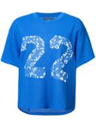 Amiri Number Mesh T-shirt - Blue