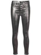 Veronica Beard Metallic Skinny-fit Trousers - Silver