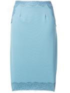 Elisabetta Franchi Lade Detail Skirt - Blue