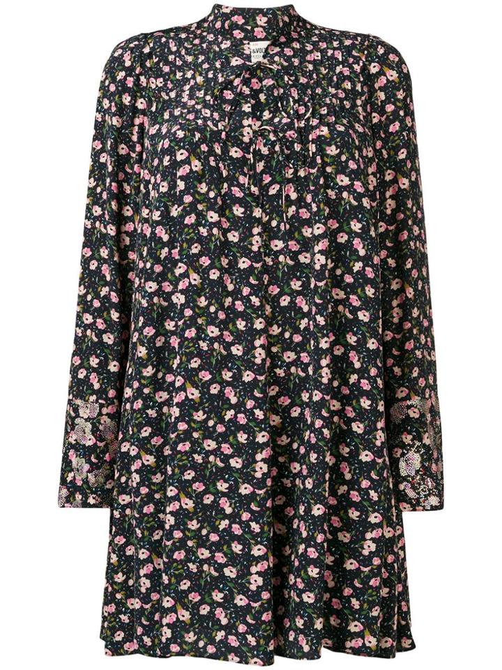 Zadig & Voltaire Fashion Show Raiko Printed Dress - Black