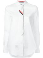Thom Browne Necktie Shirt, Women's, Size: 40, White, Cotton