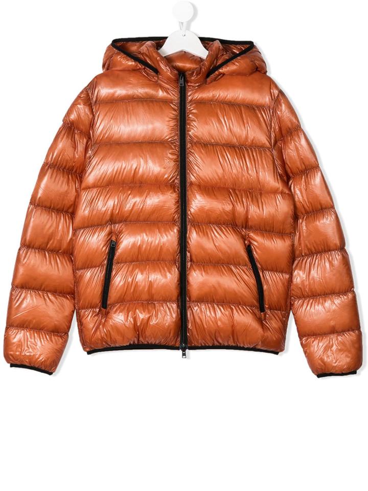 Herno Kids Teen Padded Coat - Yellow & Orange