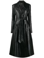A.w.a.k.e. Mode Trinity Long Belted Coat - Black