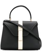 Valextra Mini Stripe Handbag - Black