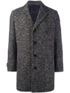Paltò Herringbone Short Coat, Men's, Size: 50, Nude/neutrals, Acrylic/polyester/nylon/silk