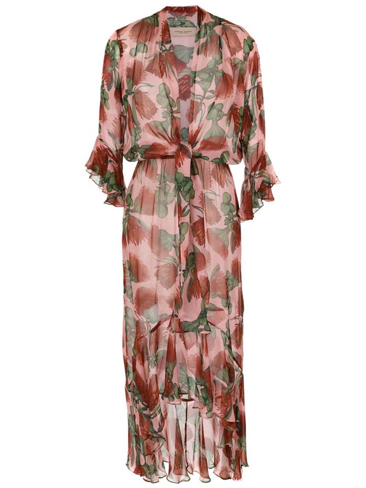Adriana Degreas Printed Silk Dress - Pink