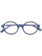 Stella Mccartney Kids Full Rim Round Glasses, Blue