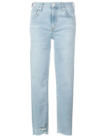 Agolde Sophie Crop Jeans - Blue