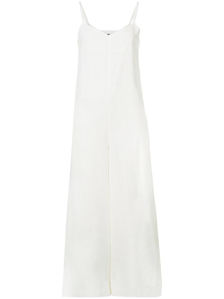 Y's Adjustable Strap Jumpsuit - White