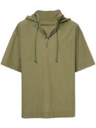 Juun.j Oversized Short-sleeved Hoodie - Green