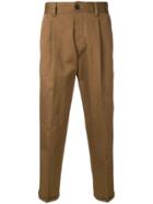 Pt01 Side Stripe Trousers - Brown
