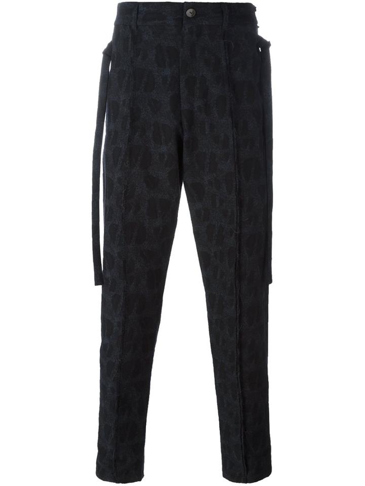 Damir Doma 'pissarro' Trousers, Men's, Size: Large, Black, Cotton/virgin Wool