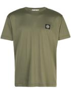 Stone Island Embroidered Logo T-shirt - Green