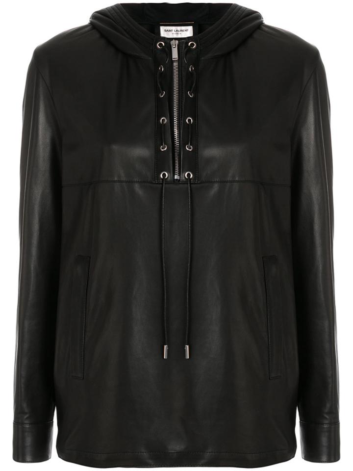 Saint Laurent Biker Long-sleeve Shirt - Black