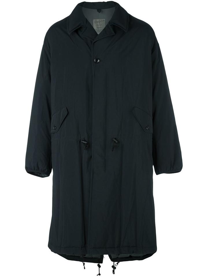 Yohji Yamamoto I-9192 Mods Cue Coat, Men's, Size: 3, Blue, Nylon/feather Down/feather