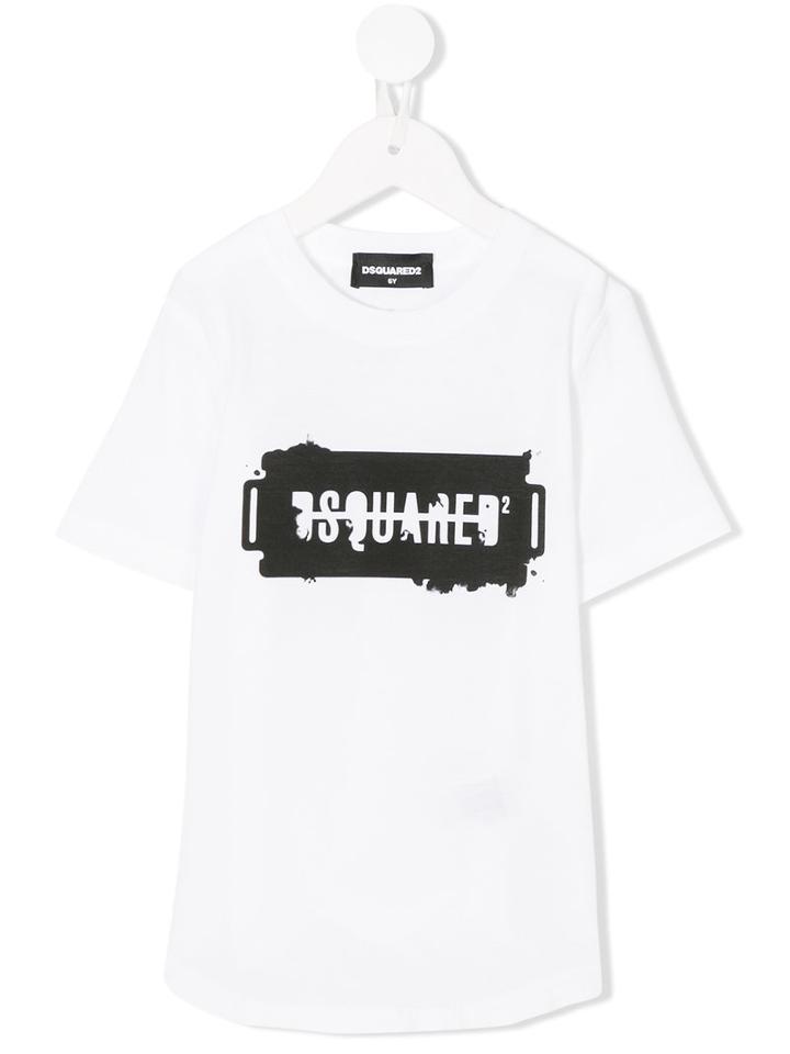 Dsquared2 Kids - Graphic Logo Print T-shirt - Kids - Cotton - 10 Yrs, White