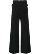 Maison Margiela Flap Pocket Wide Leg Trousers - Black