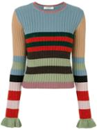 Valentino - Striped Sweater - Women - Cashmere/virgin Wool - M, Cashmere/virgin Wool