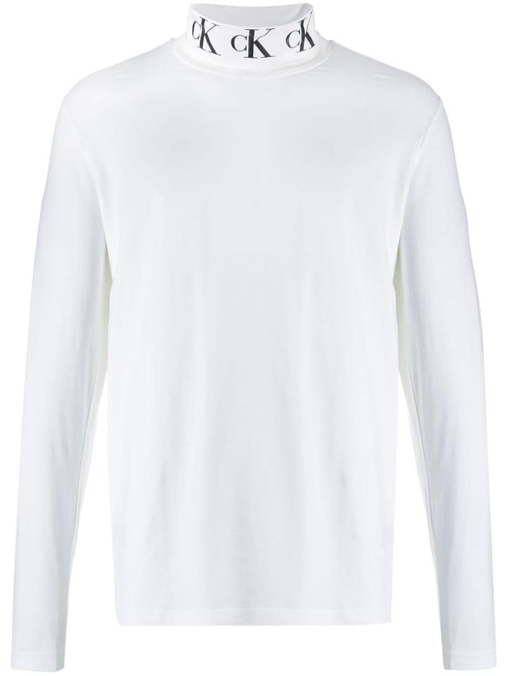 Calvin Klein Jeans Monogram Logo Top - White