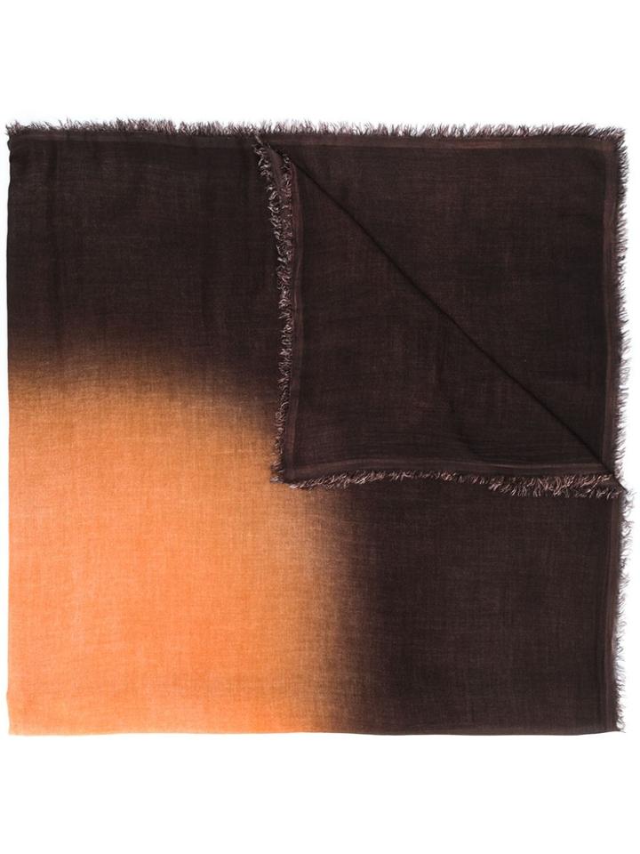 Faliero Sarti Ombré Print Scarf - Brown