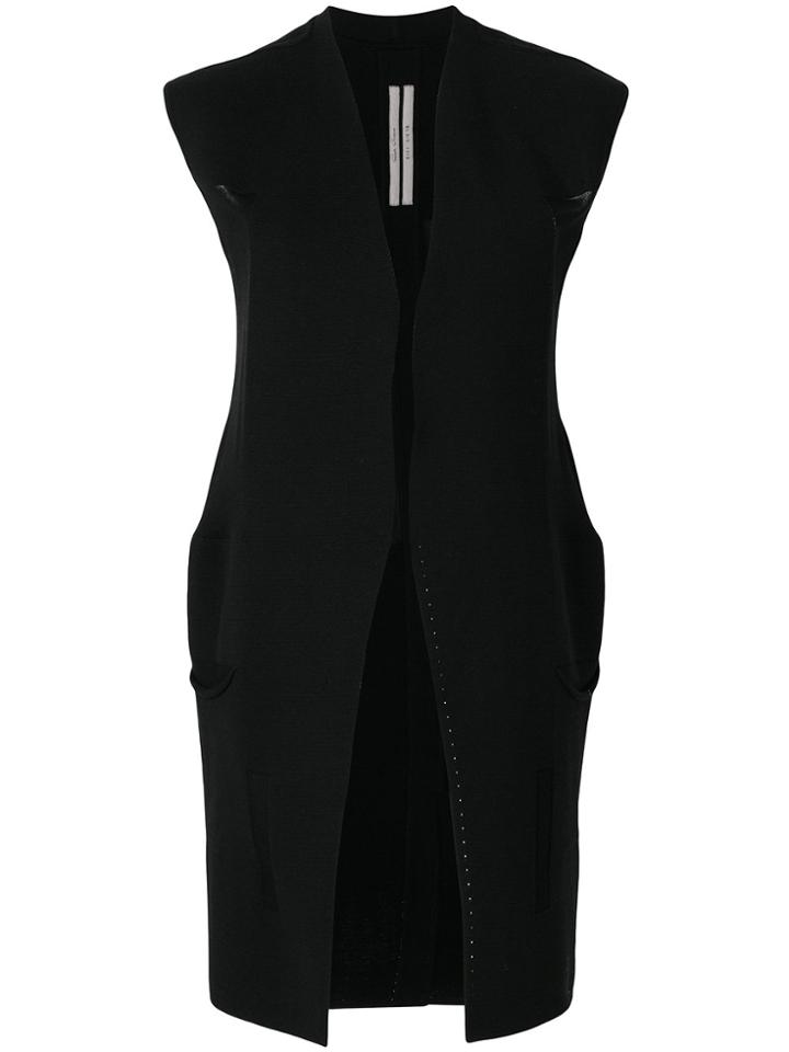 Rick Owens Woven Gilet - Black