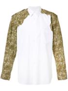 Comme Des Garçons Shirt - Camouflage Panel Shirt - Men - Cotton - Xl, White, Cotton