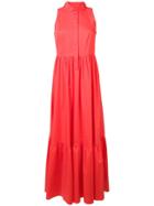 Twin-set Sleeveless Long Dress - Red