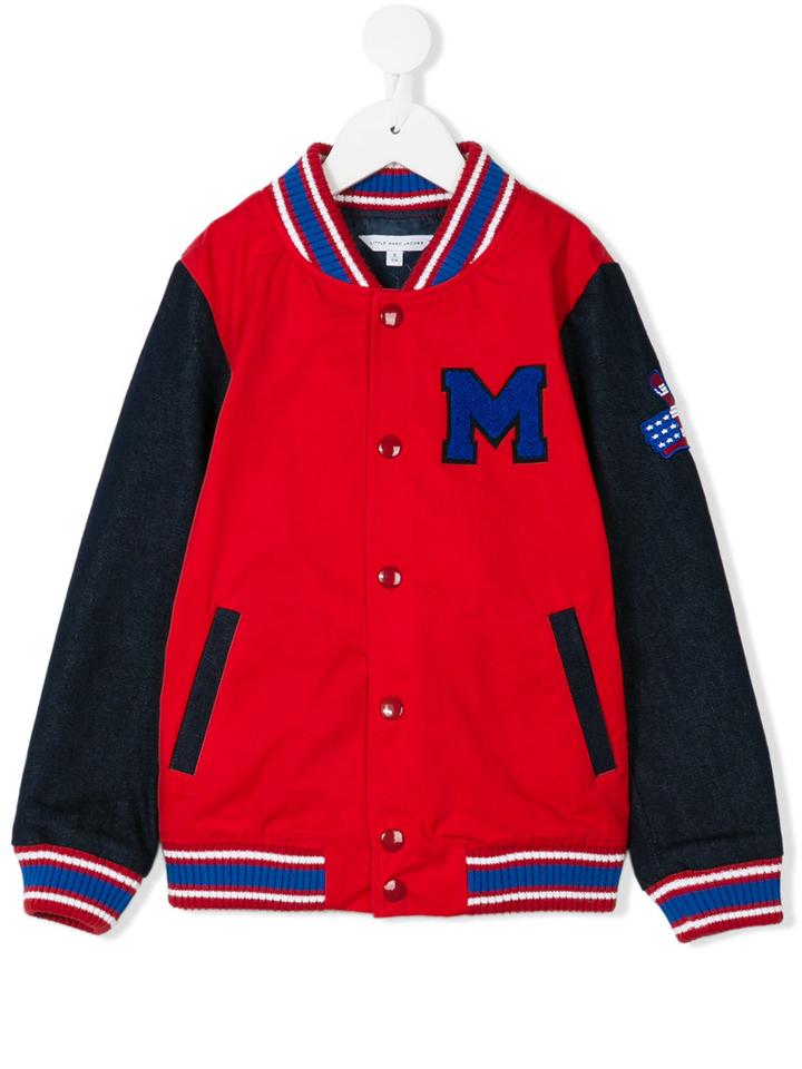 Little Marc Jacobs - Chest Patch Bomber Jacket - Kids - Cotton/polyester - 5 Yrs, Red