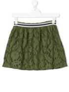 Bellerose Kids Teen Floral Lace Patterned Skirt - Green