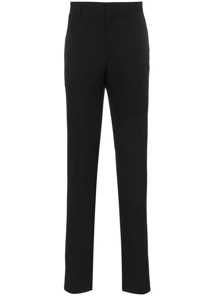 Calvin Klein 205w39nyc Wide Leg Side Stripe Trousers - Black