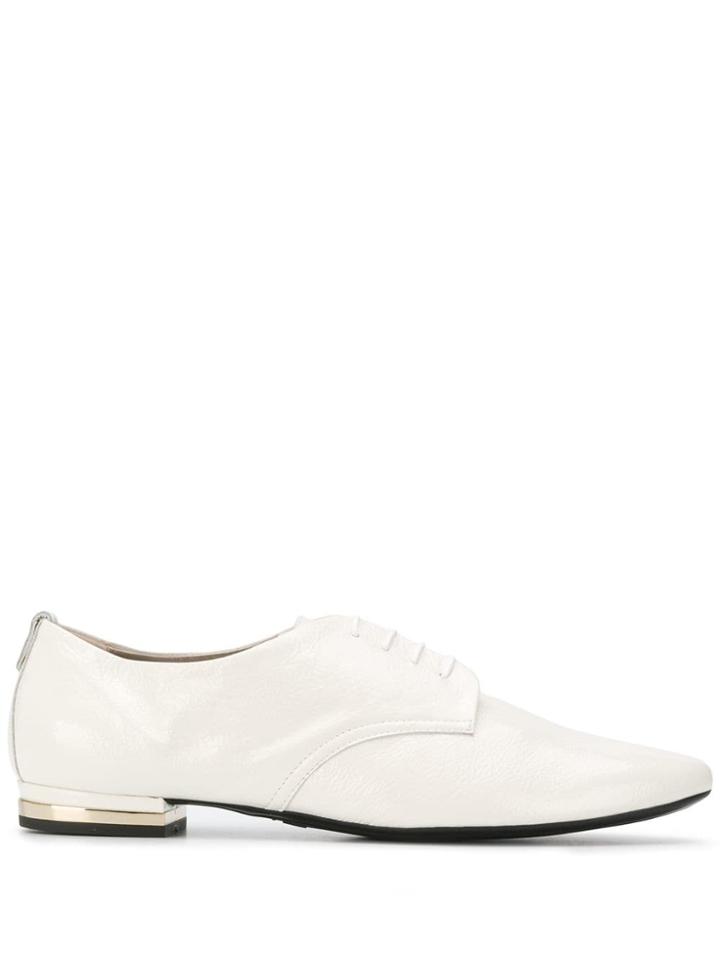 Agl Pointed Lace-up Shoes - White