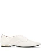 Agl Pointed Lace-up Shoes - White