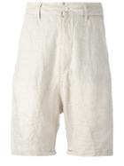 Poème Bohémien Drop-crotch Shorts, Men's, Size: 46, Nude/neutrals, Cotton/linen/flax