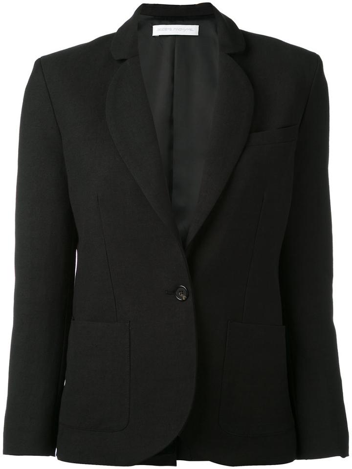 Société Anonyme - 'palace' Jacket - Women - Linen/flax - 42, Black, Linen/flax