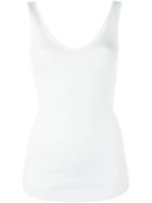 Givenchy Ribbed Tank Top, Women's, Size: 40, White, Cotton/polyamide/spandex/elastane
