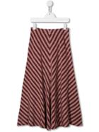 Caffe' D'orzo Teen Ulianat Striped Skirt - Pink