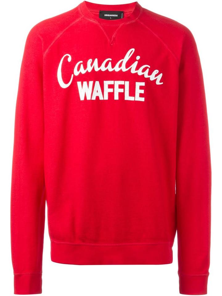 Dsquared2 Canadian Waffle Print Sweatshirt