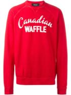 Dsquared2 Canadian Waffle Print Sweatshirt