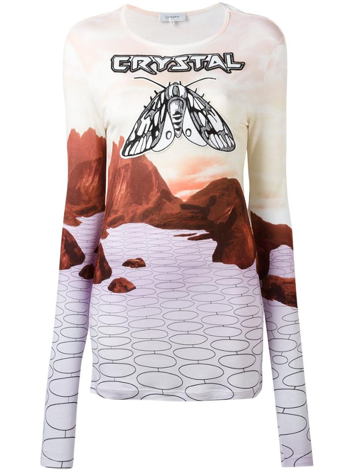 Carven 'crystal' Sweatshirt - Pink & Purple