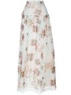 Blumarine Floral Print Maxi Skirt