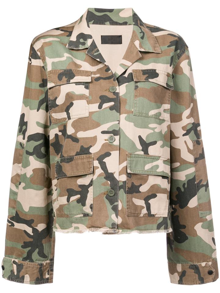 Rta Luna Camouflage Jacket - Green