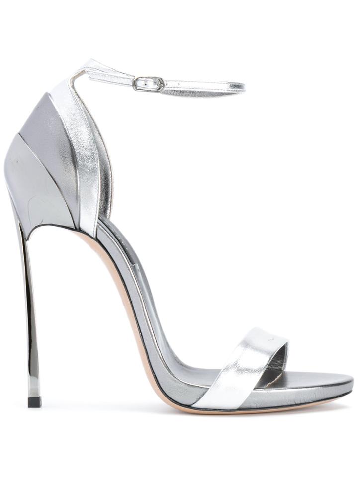 Casadei Layered Heel Sandals - Grey