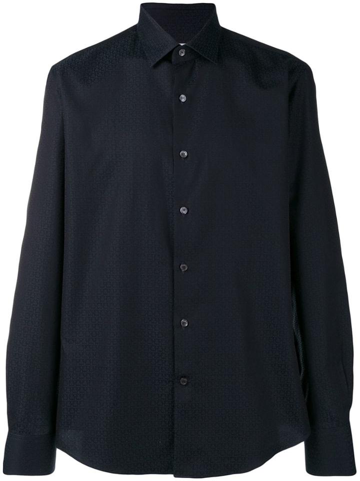 Salvatore Ferragamo Gancini Printed Shirt - Blue