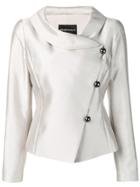 Emporio Armani Side Button Blazer - Grey