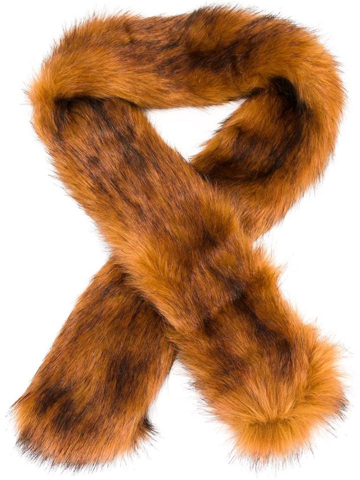 Hope Furred Scarf, Women's, Brown, Modacrylic/acetate
