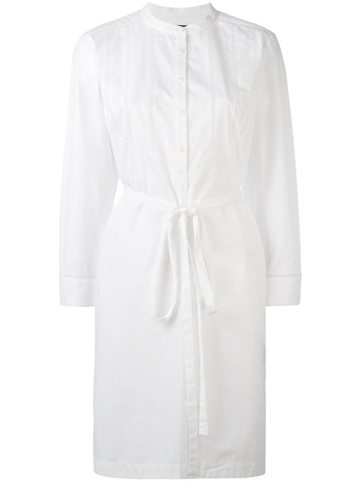 Rag & Bone - Collarless Shirt Dress - Women - Cotton - Xs, White, Cotton