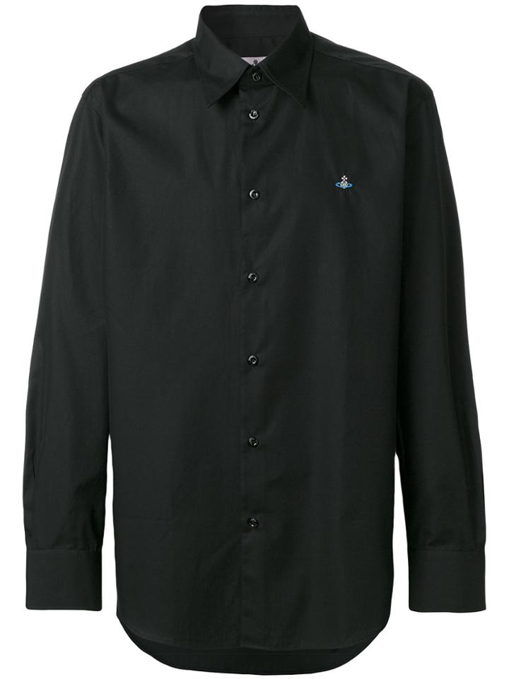 Les Hommes Urban Chest Strap Detail Slim Fit Shirt - White